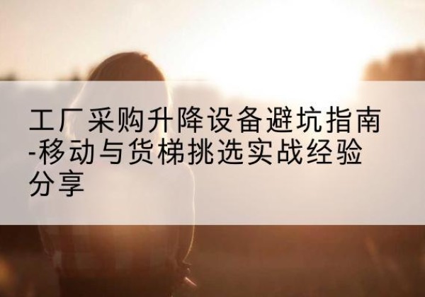 蓝田移动式升降机怎么选-工厂采购升降设备避坑指南-移动与货梯挑选实战经验分享