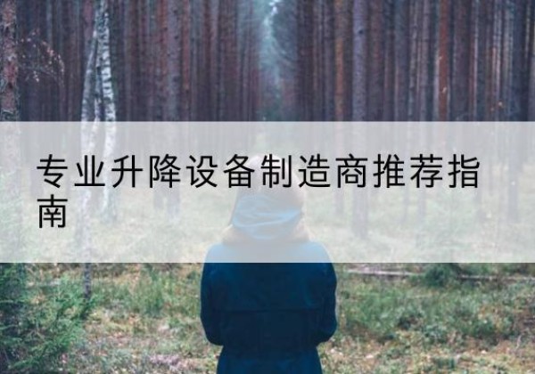 蓝田电动剪叉升降平台厂家-专业升降设备制造商推荐指南